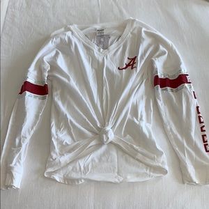 white alabama long sleeve - VS pink